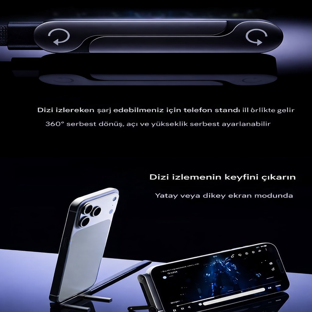 TECHIFY FlexStand™ | Hands-Free Şarj Deneyimi